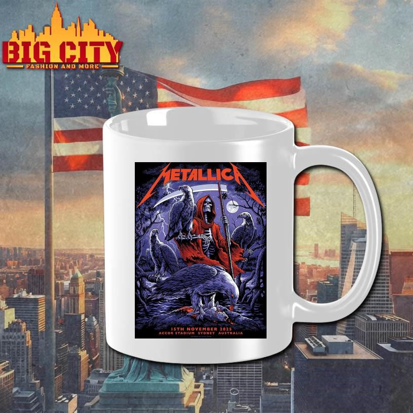 Metallica Accor Stadium Sydney 2025 Australia M72 World Tour Pop Up Exclusive Home Decor Poster Shirt