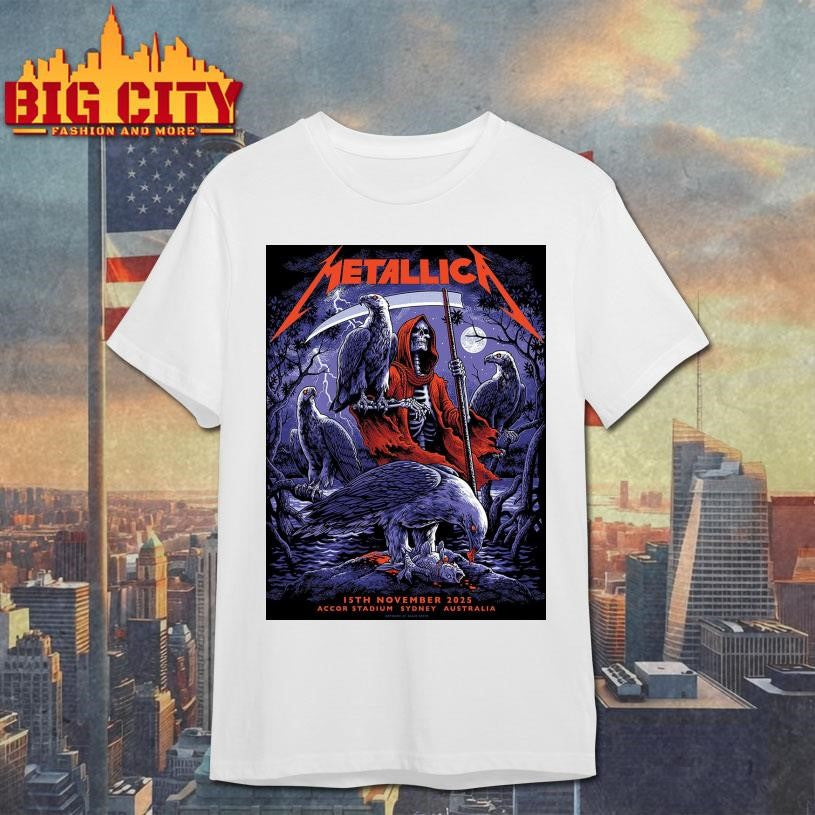 Metallica Accor Stadium Sydney 2025 Australia M72 World Tour Pop Up Exclusive Home Decor Poster Shirt