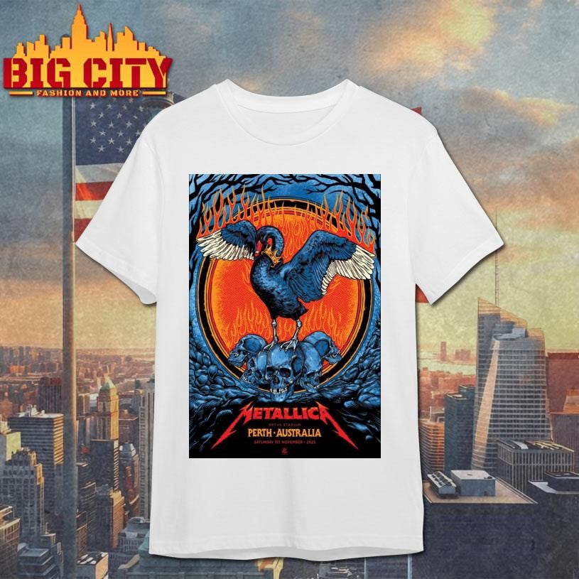 Metallica Burswood WA November 1 2025 Merch Poster Shirt