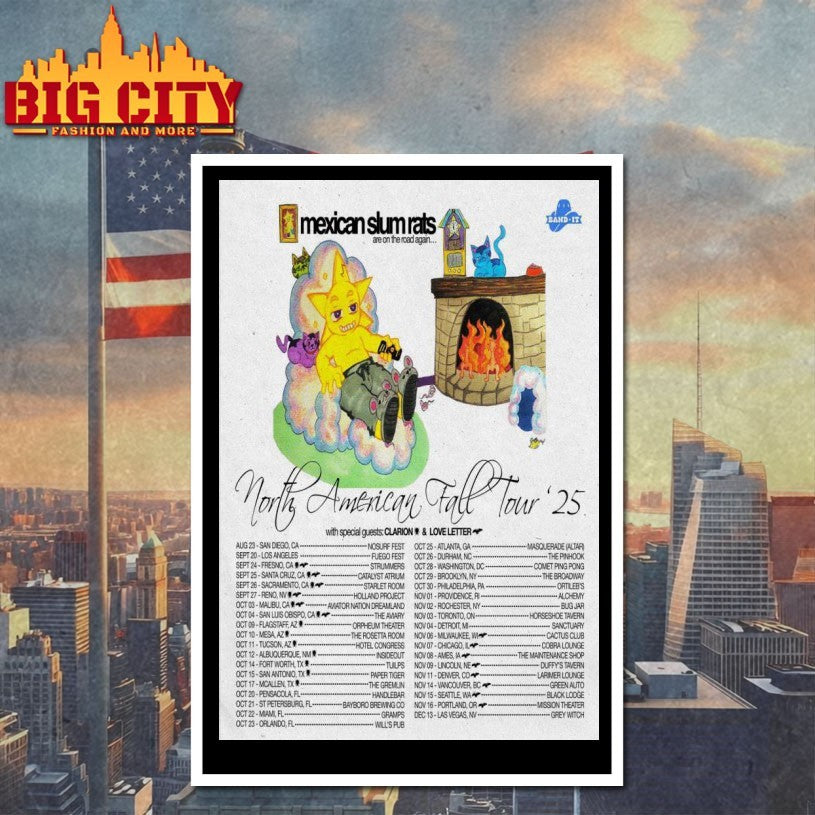 Mexican Slum Rats North American Fall Tour 2025 Poster Shirt