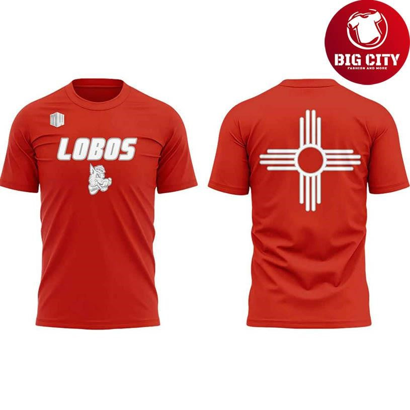 Mexico Lobos Football 2025 New Two Sided Shirt