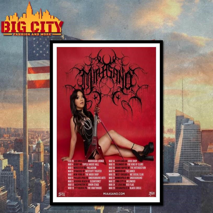 Mia Asano World Tour 2026 Poster Shirt