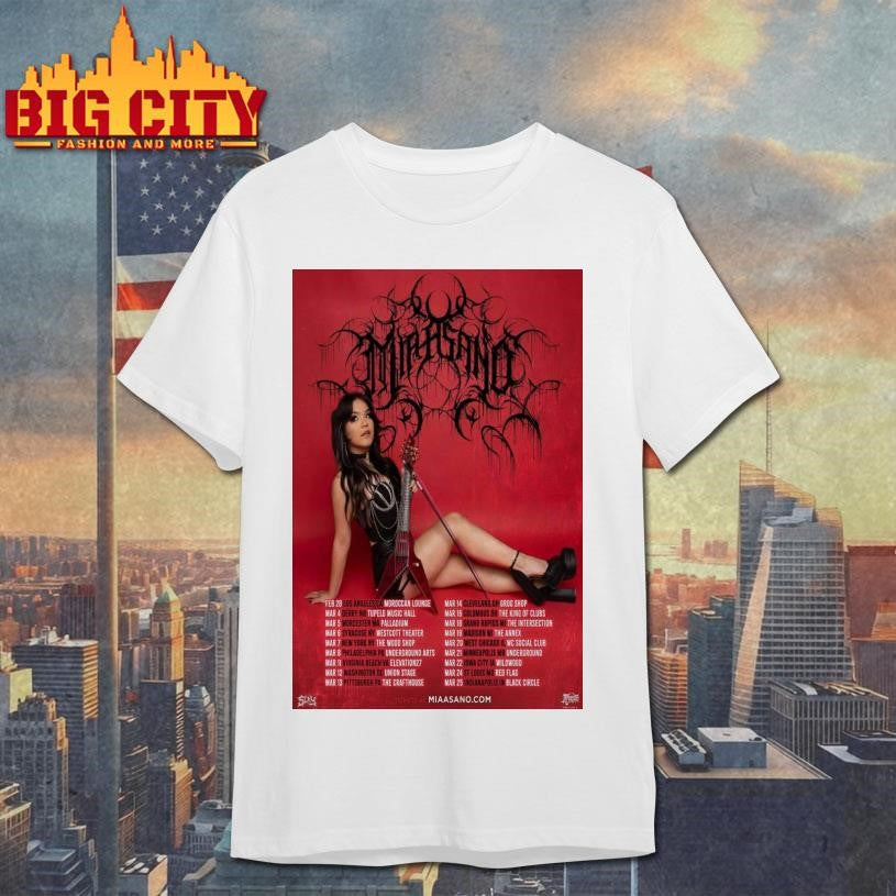 Mia Asano World Tour 2026 Poster Shirt