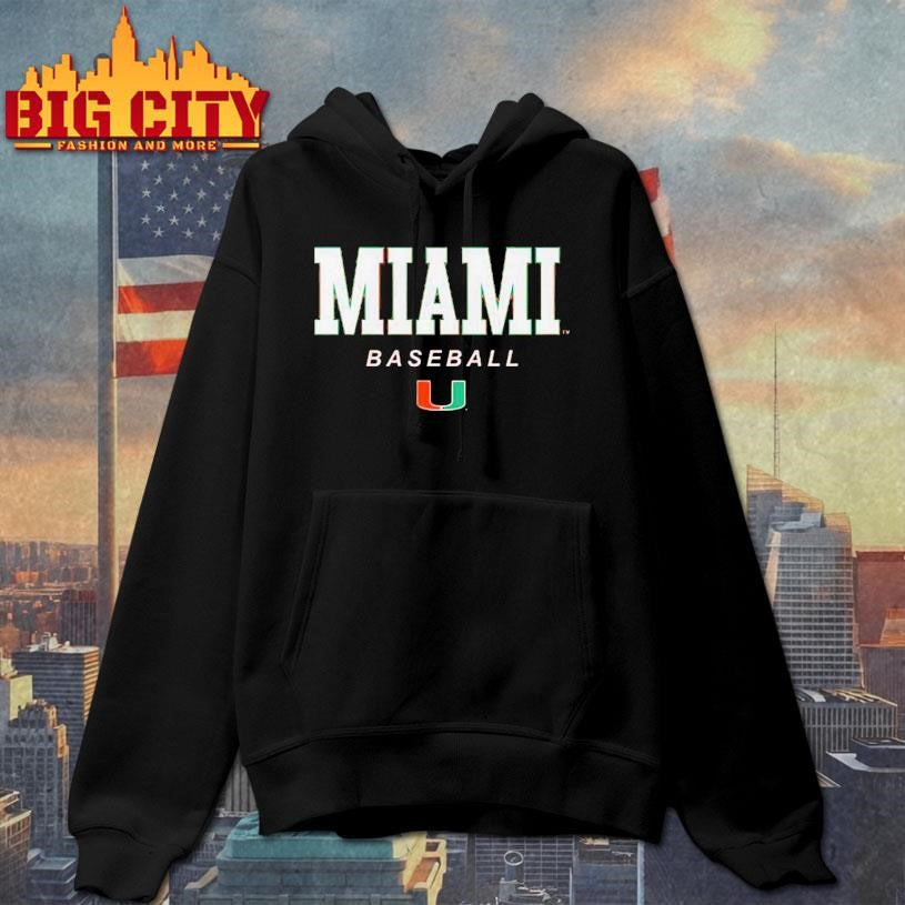 Miami Baseball Miami Wordmark &amp; Logo Shirt