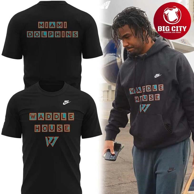 Miami Dolphins 2025 WADDLE HOUSE Two Sided Shirt