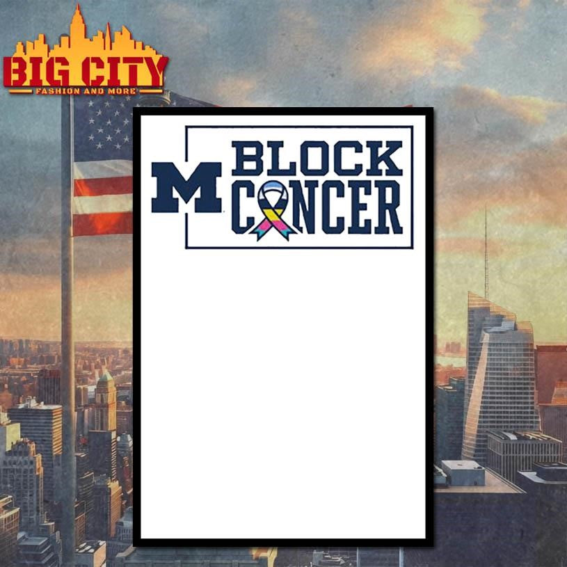 Michigan Football Block Cancer Shirt