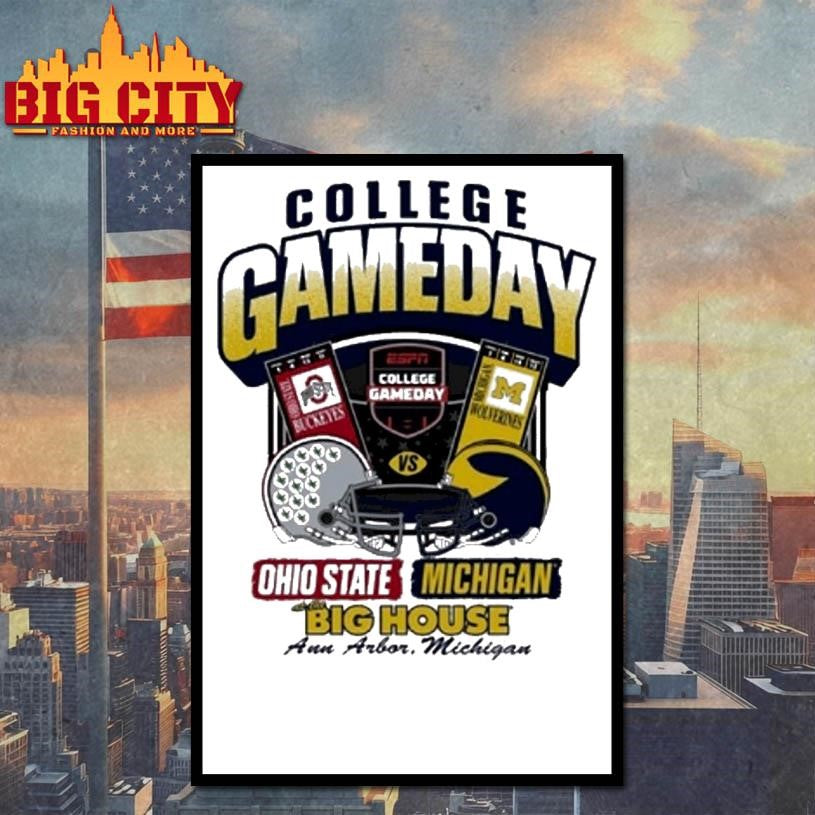 Michigan Wolverines 2025 College Gameday Vs Ohio State Ticket Premium Shirt