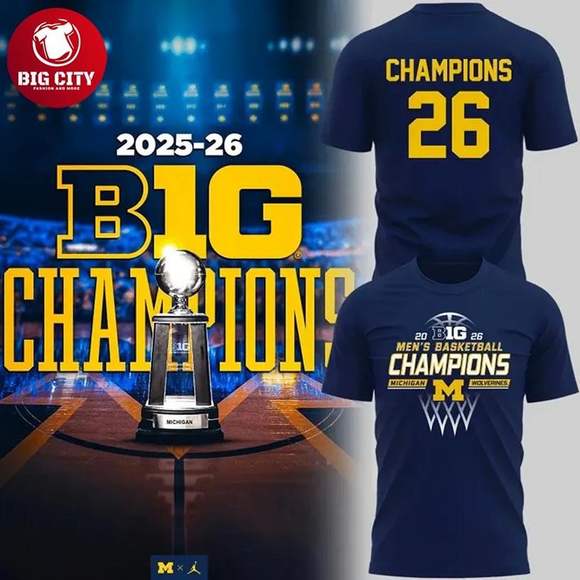 Michigan Wolverines Big Ten Regular Season Champions Limited Edition Two Sided Shirt