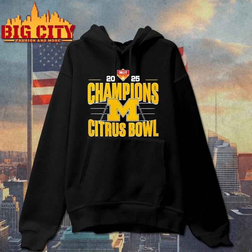Michigan Wolverines Citrus Bowl Champions 2025 Football Shirt