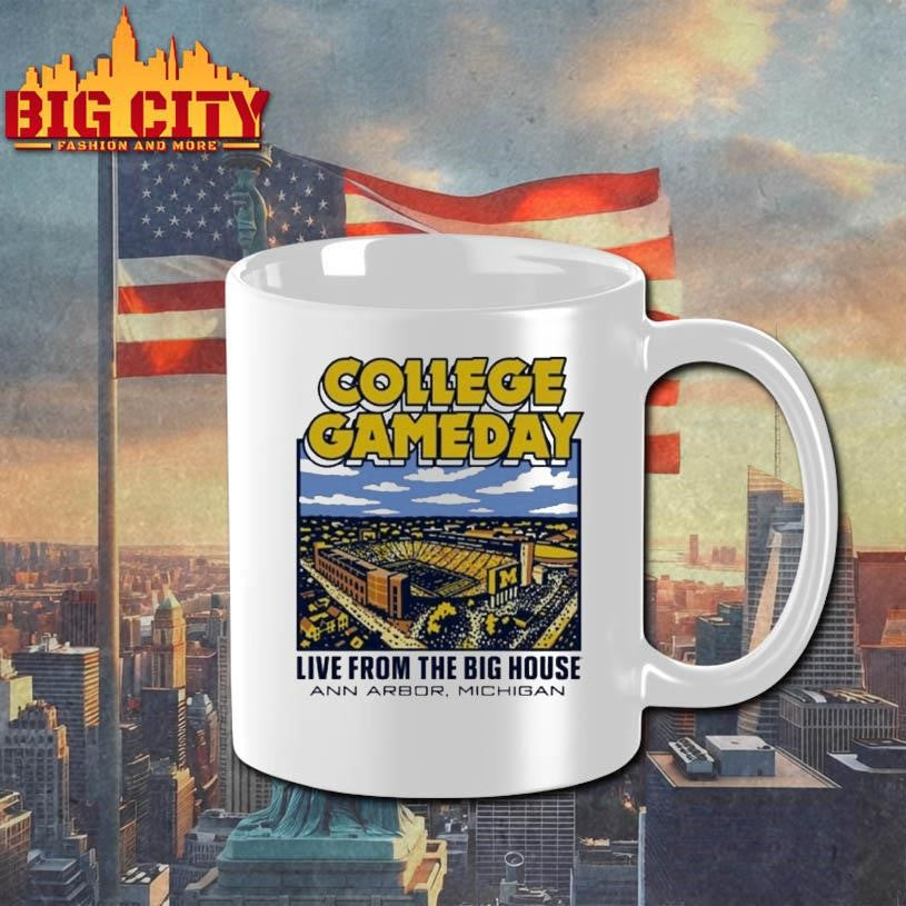 Michigan Wolverines College Gameday 2025 Big House Stadium Shirt