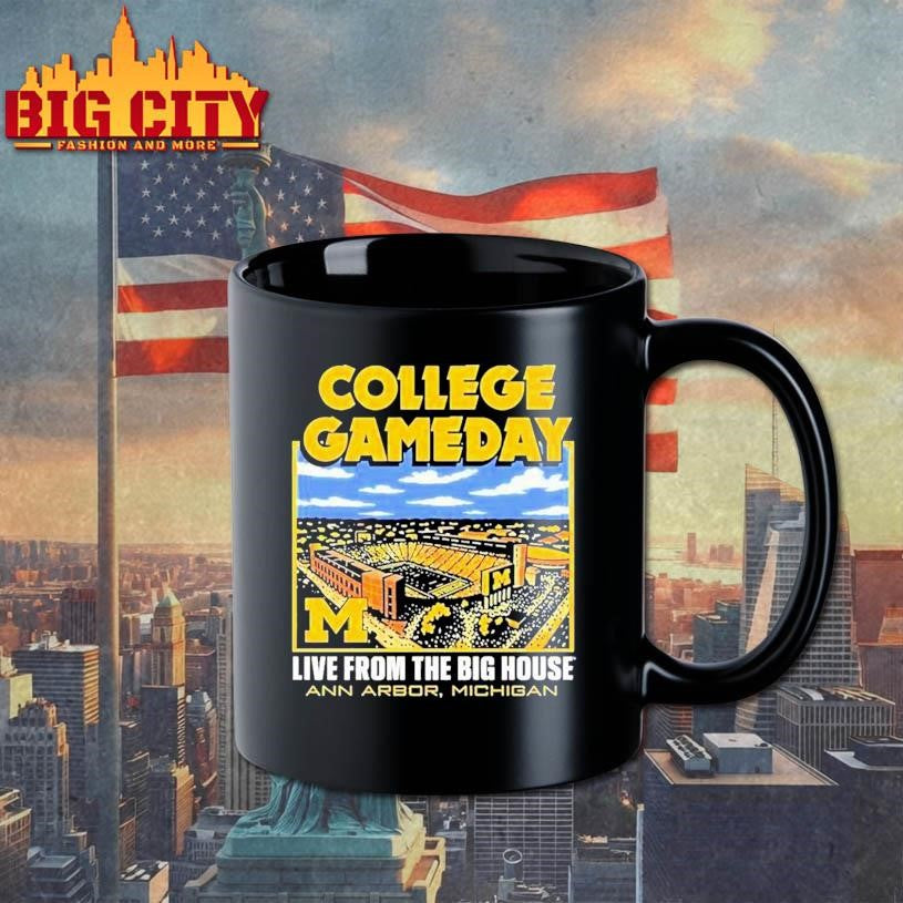 Michigan Wolverines Live From The Big House Ann Arbor College Gameday Stadium Shirt