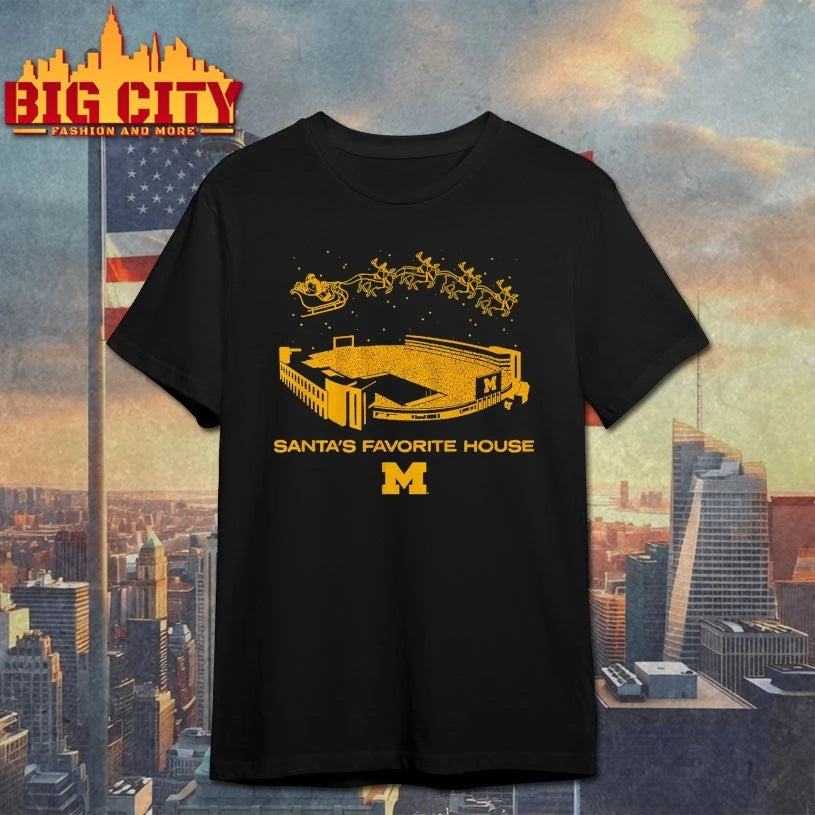 Michigan Wolverines Santa’s Favorite House shirt
