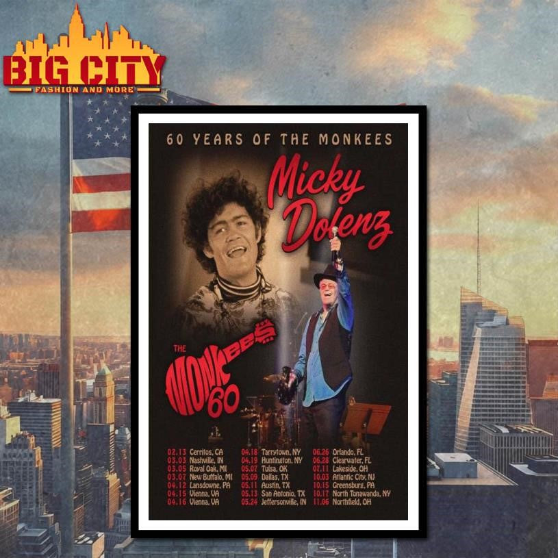 Micky Dolenz New Tour 2026 Poster Shirt