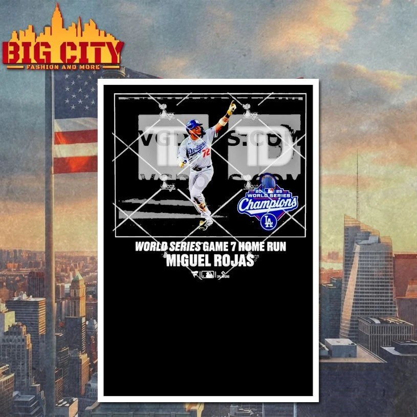 Miguel Rojas World Series Dodgers Game 7 Home Run Shirt