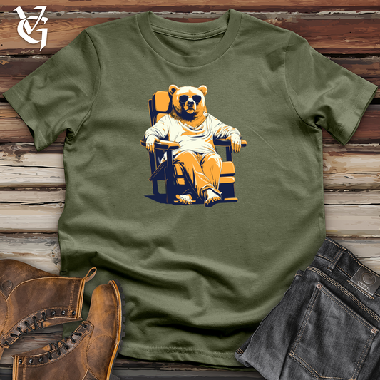 Retro Lounging Bear 01 Softstyle Tee