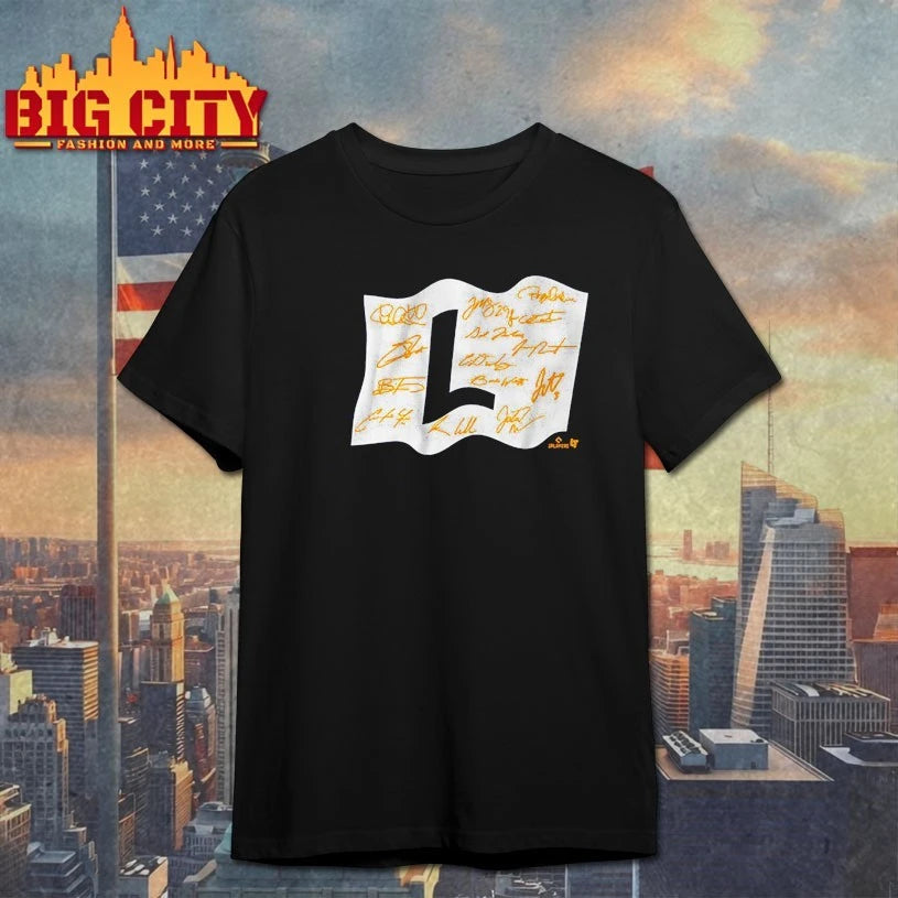 Milwaukee Brewers Baseball Fly The L Flag signature shirt