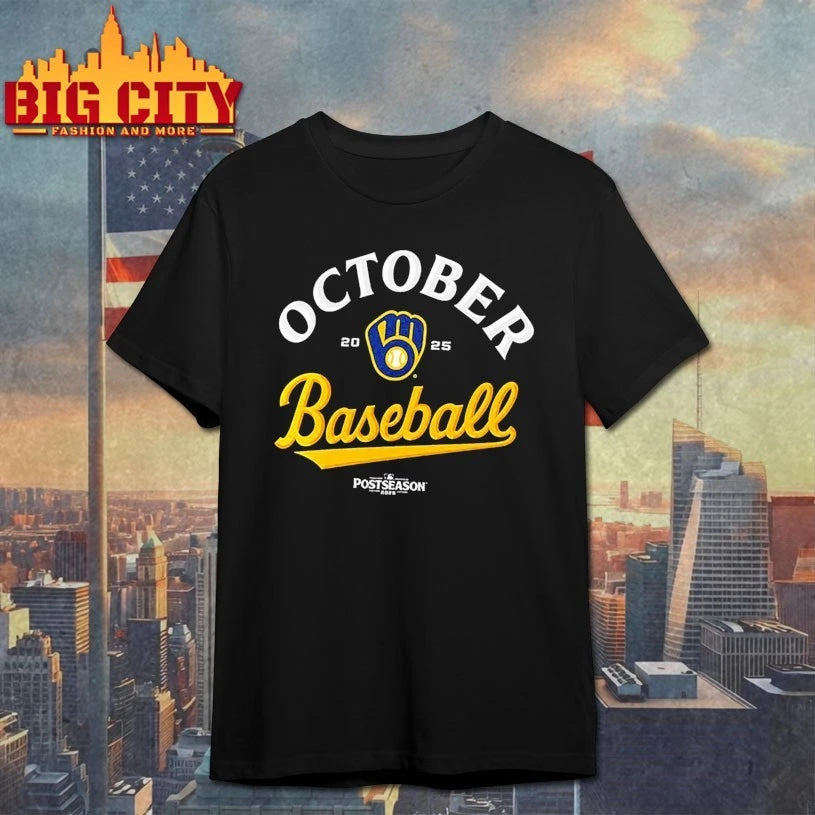 Milwaukee Brewers October Baseball 2025 MLB Postseason Locker Room shirt