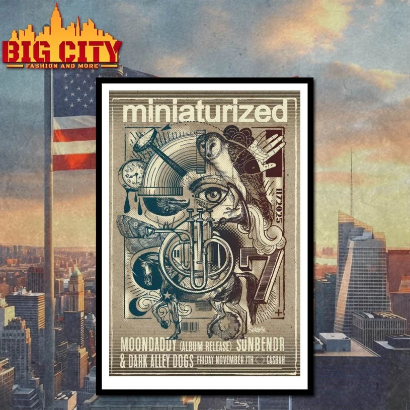 Miniaturized Nov 7 2025 Casbah San Diego CA Poster Shirt