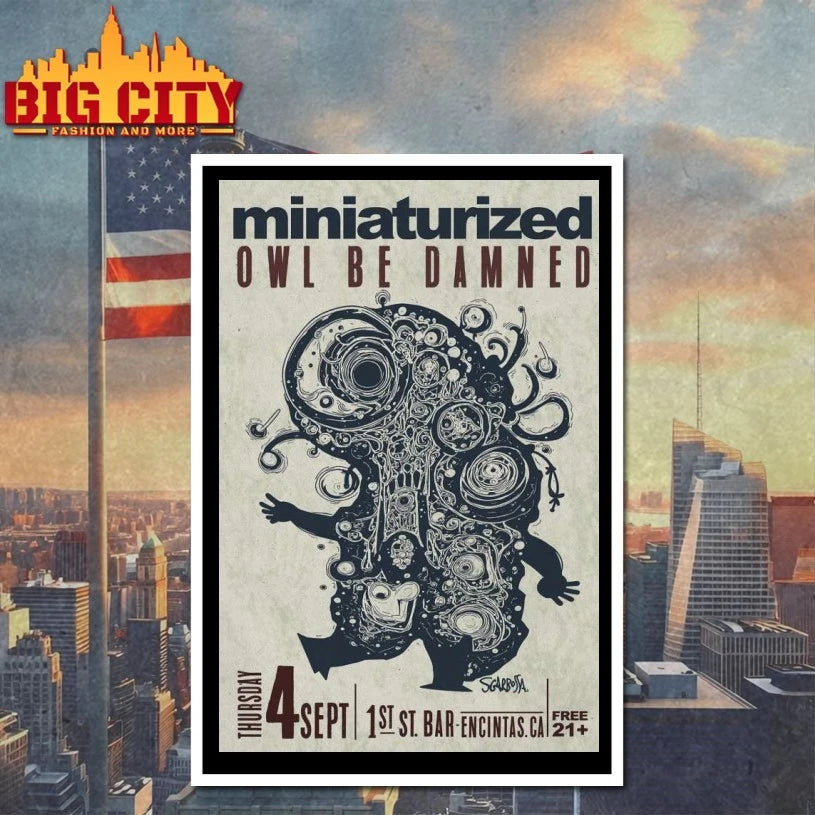 Miniaturized Sep 4 2025 Poster Owl Be Damned Poster Shirt