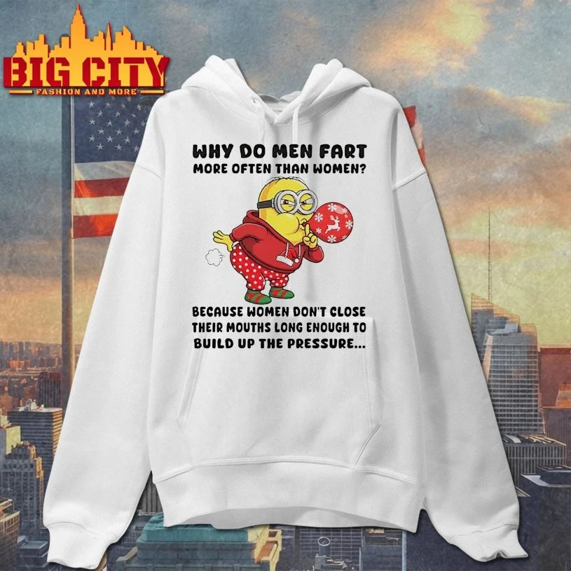 Minion Christmas Why Do Men Fart More Often Than Women shirt