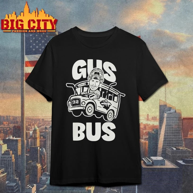Minnesota Wild hockey Gus bus Filip Gustavsson 32 shirt