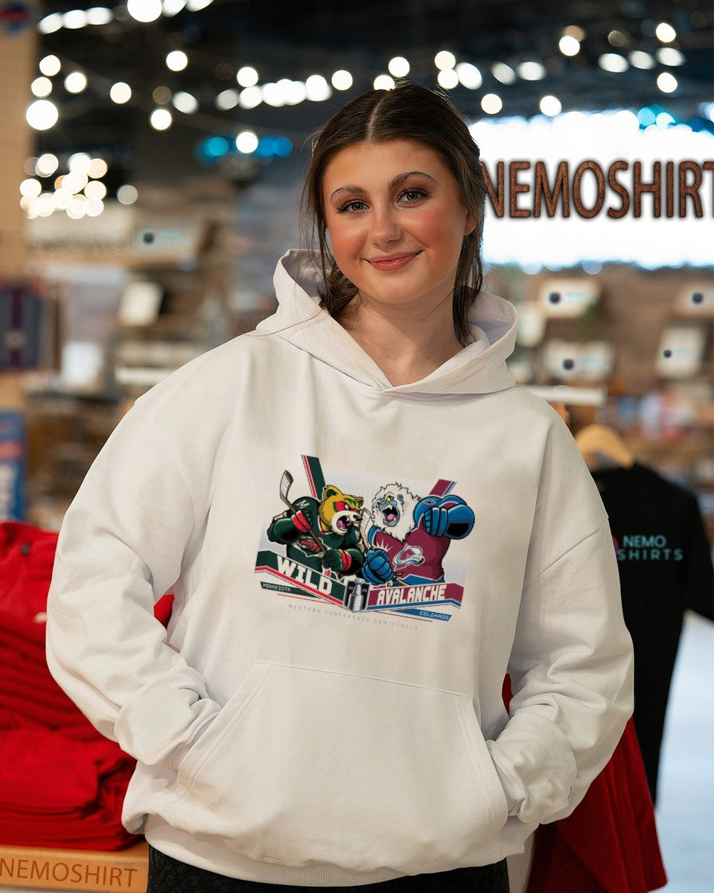 Minnesota Wild vs Colorado Avalanche 2026 Stanley Western conference semifinals mascots shirt