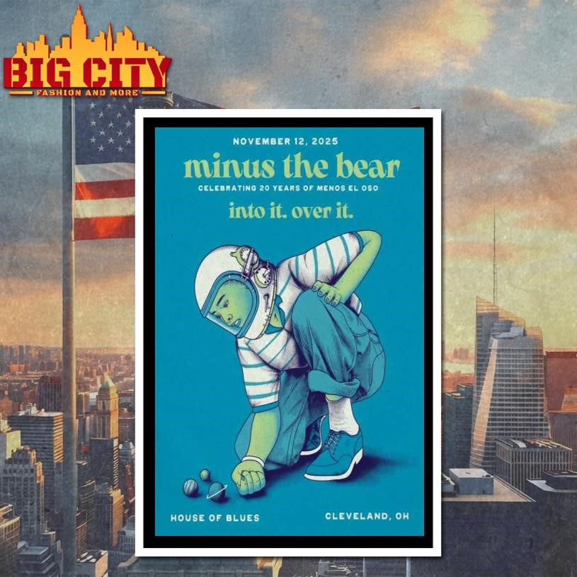 Minus The Bear Cleveland Ohio 2025 Concert Poster Shirt