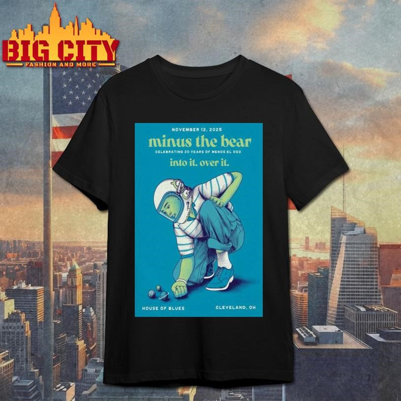 Minus The Bear Cleveland Ohio 2025 Concert Poster Shirt