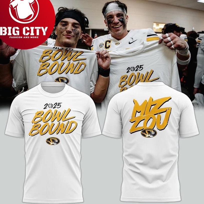 Missouri Tigers Bowl Bound Roar With Mizzou Football 2025 New Two Sided Shirt