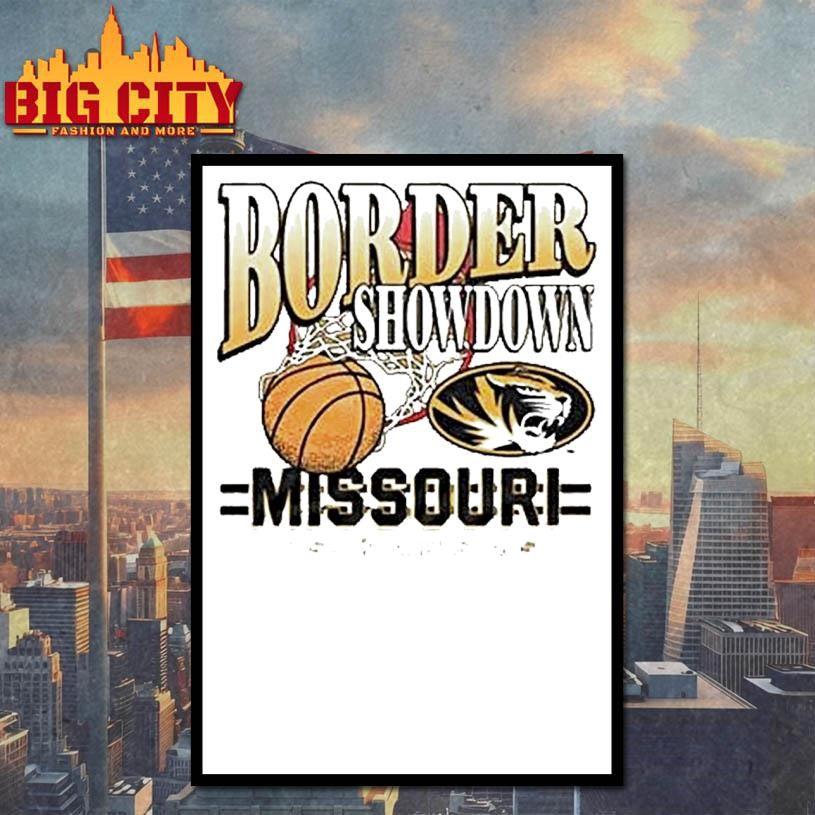 Missouri Vs Kansas Basketball Border Showdown Memphis Tigers Circle Shirt