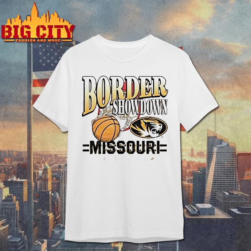 Missouri Vs Kansas Basketball Border Showdown Memphis Tigers Circle Shirt