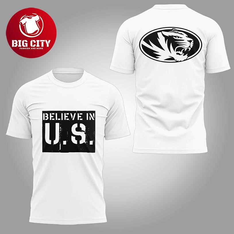 Mizzou Football Believe In US 2025 Two Sided Shirt