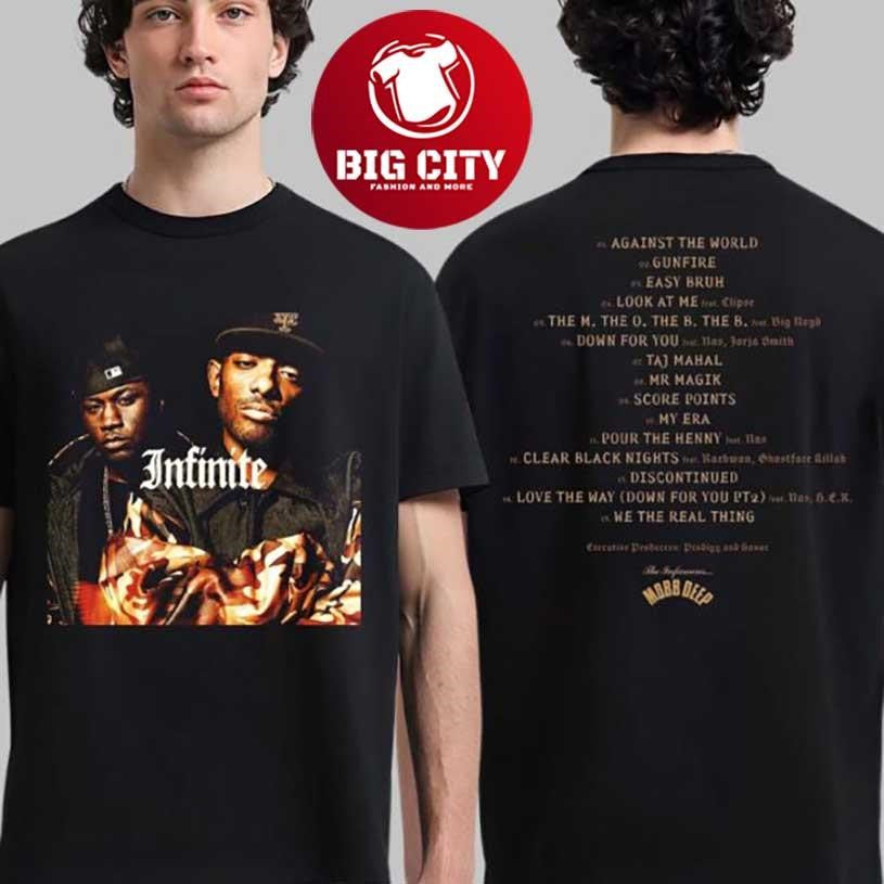 Mobb Deep Infinite Album Cover With Tracklist Shirt