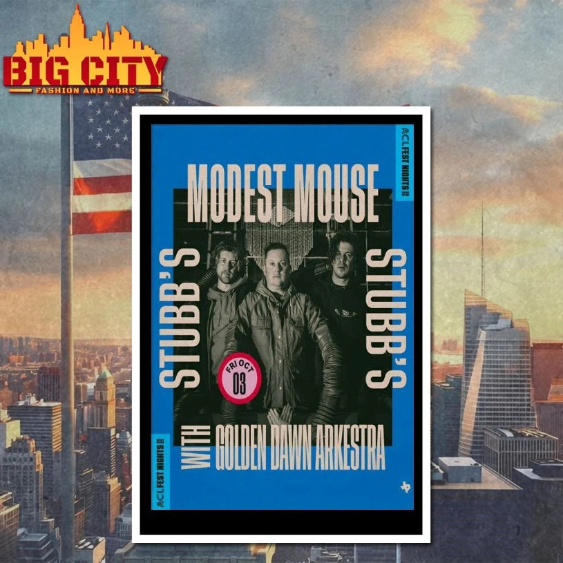 Modest Mouse Austin TX Oct 3 2025 Poster shirts