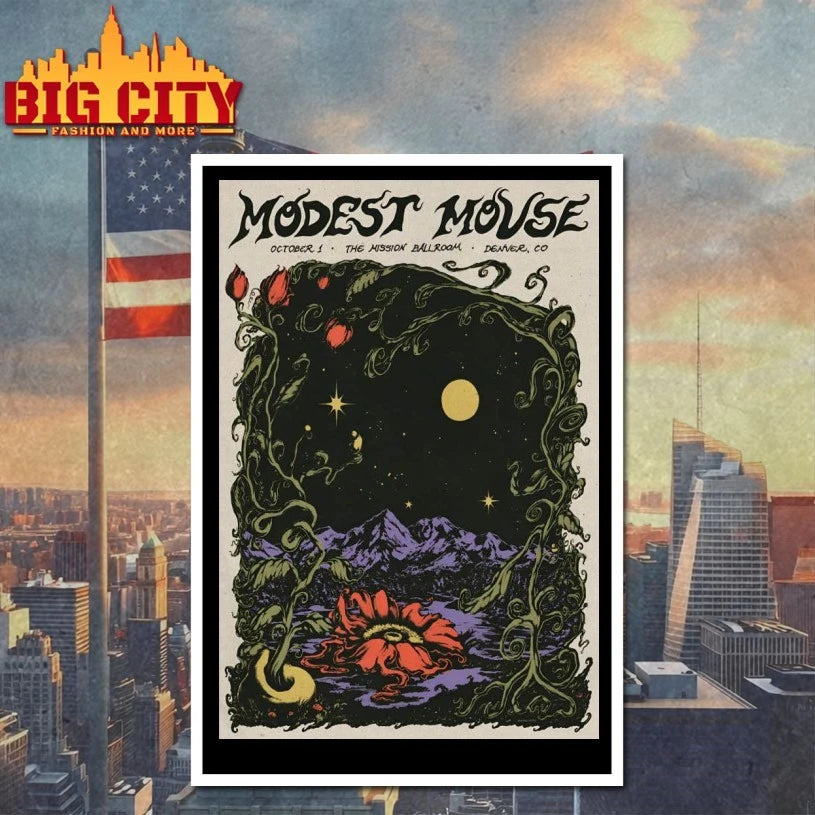 Modest Mouse Oct 1 2025 Mission Ballroom In Denver CO Poster shirt