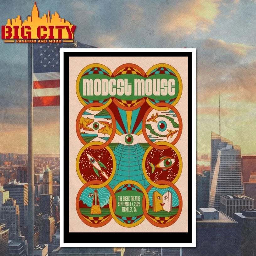 Modest Mouse Sept 7 2025 The Greek Theatre In Berkeley CA Poster Shirt