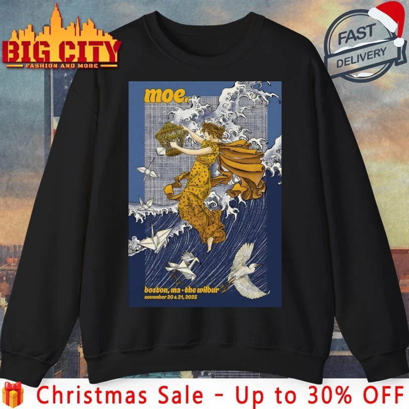 Moe. Band The Wilbur Theatre In Boston MA November 20-21 2025 Poster shirt