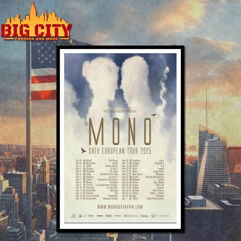 Mono Oath European Tour Poster shirts