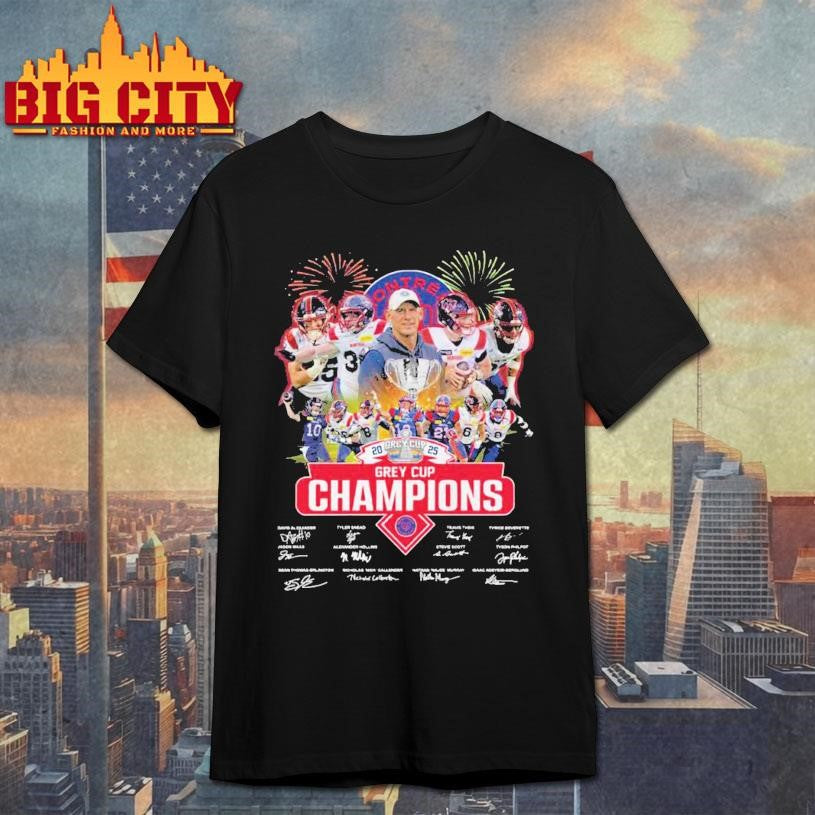 Montreal Alouettes Grey Cup 2025 Champions Winner Shirt