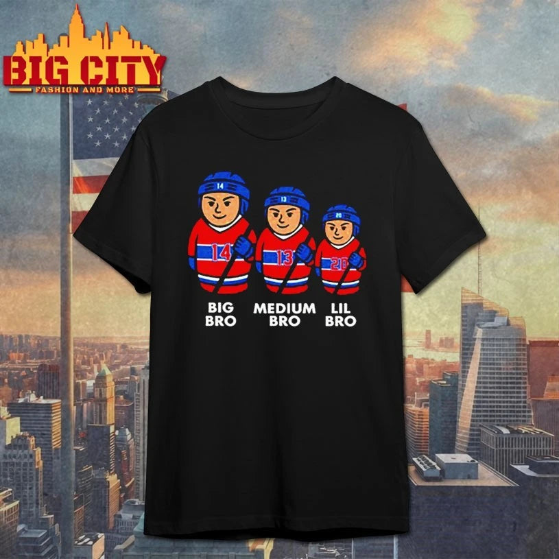 Montreal Canadiens 3 Bros Big Bro Medium Bro Lil Bro shirt
