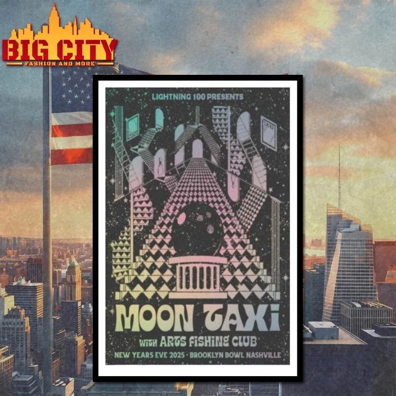 Moon Taxi Brooklyn Bowl Nashville TN Dec 31 2025 Poster shirt