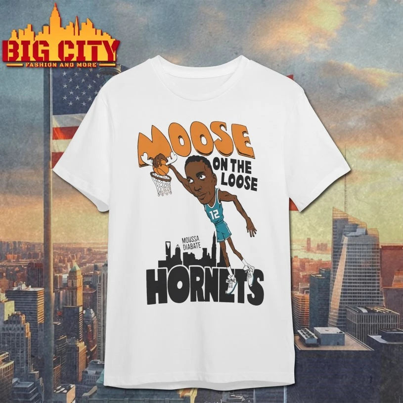 Moose On The Loose Hornets Moussa Diabate shirt