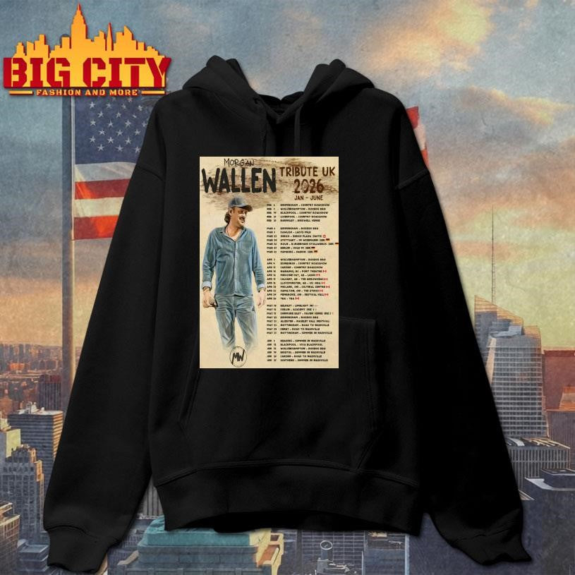 Morgan Wallen Tribute UK 2026 Tour Poster shirt