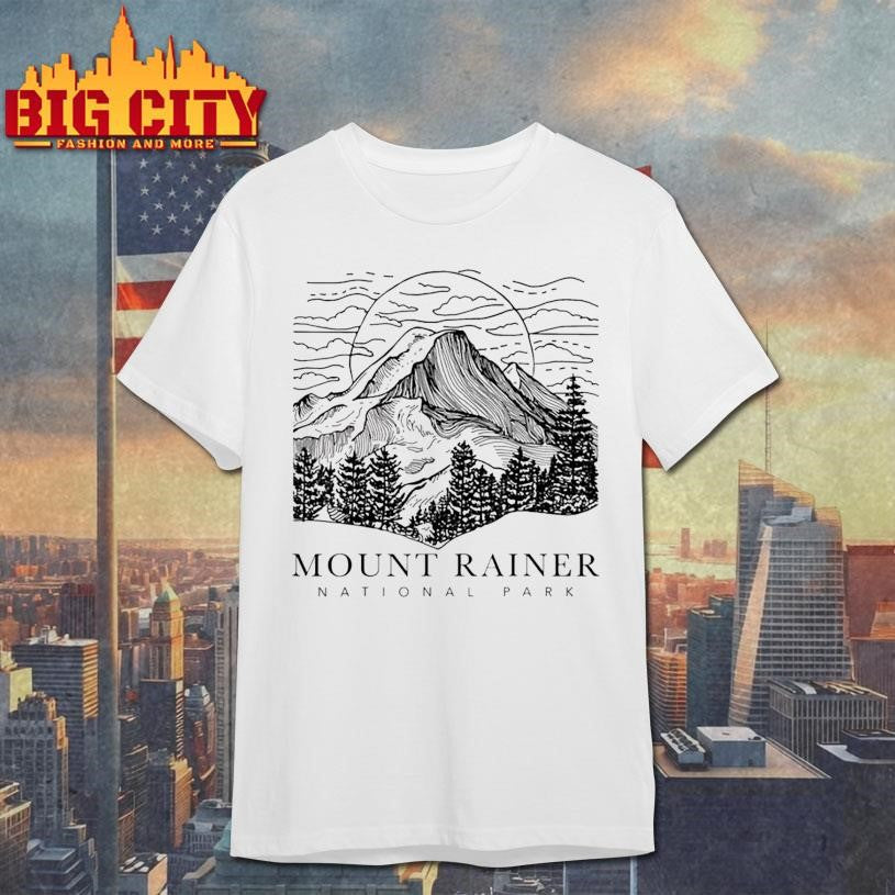 Mount Rainier Washington Mountain Mt Climbing Summit Hiking Shirt