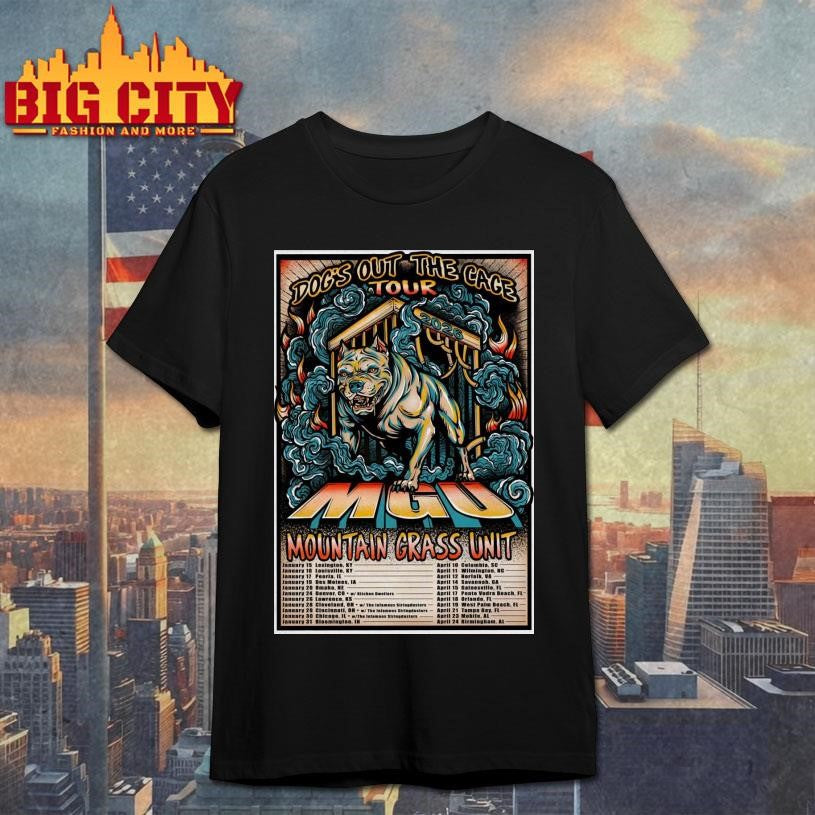 Mountain Grass Unit Dog’s Out The Cage 2026 Tour Poster Shirt