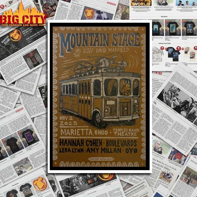Mountain Stage Concert Marietta OH Nov 2 2025 Poster shirt