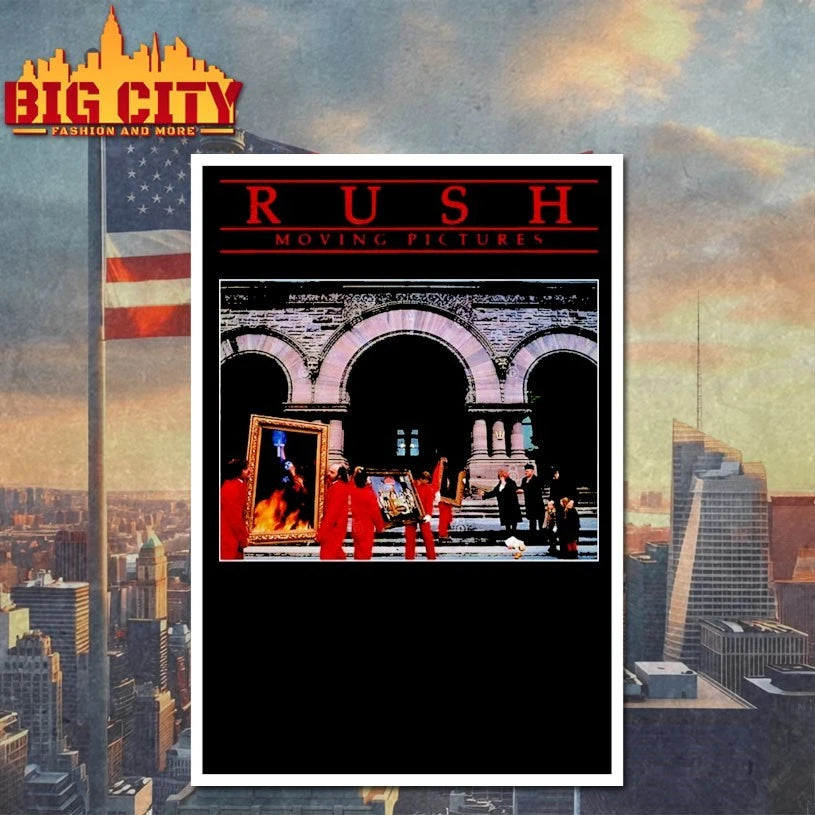 Moving pictures rush band album logo shirt