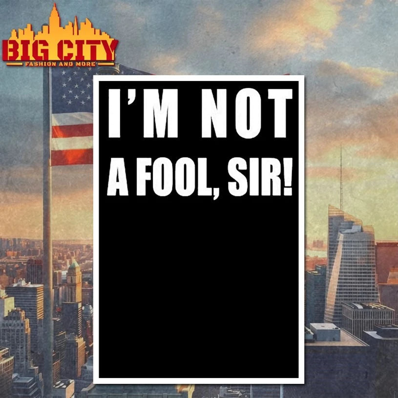 Mr Jollof I’m Not A Fool Sir shirt