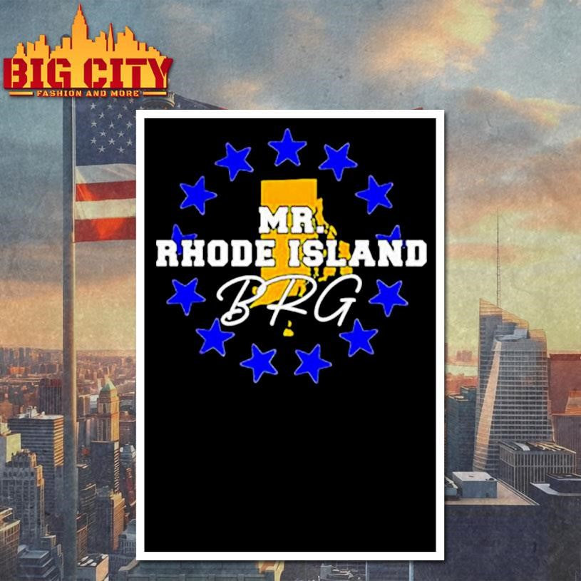 Mr. Rhode Island BRG logo shirt