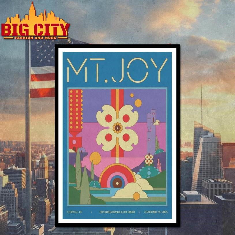 Mt. Joy Event ExploreAsheville.com Arena 24 Sept 2025 Poster Shirt